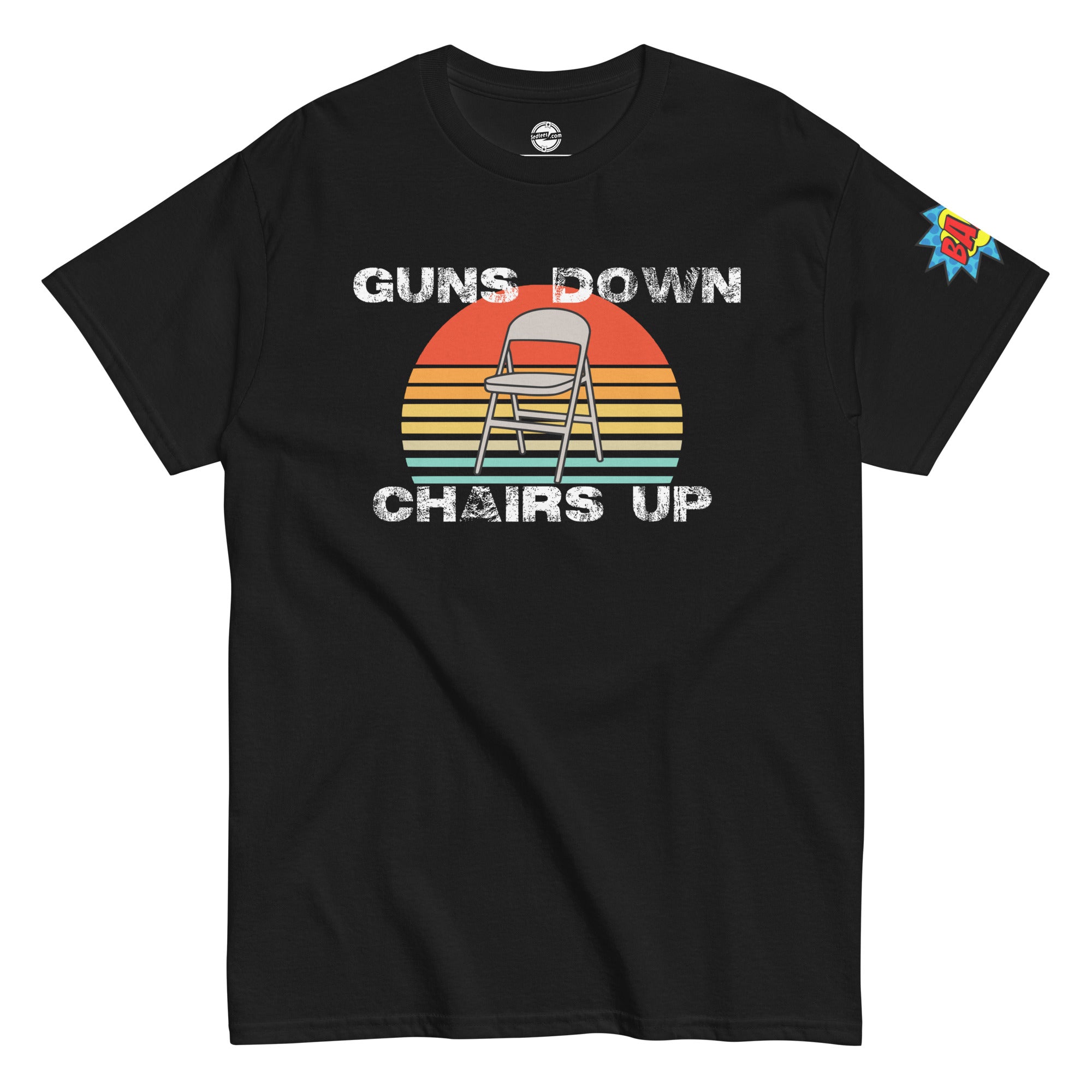 Guns Down Chairs Up Men's classic tee