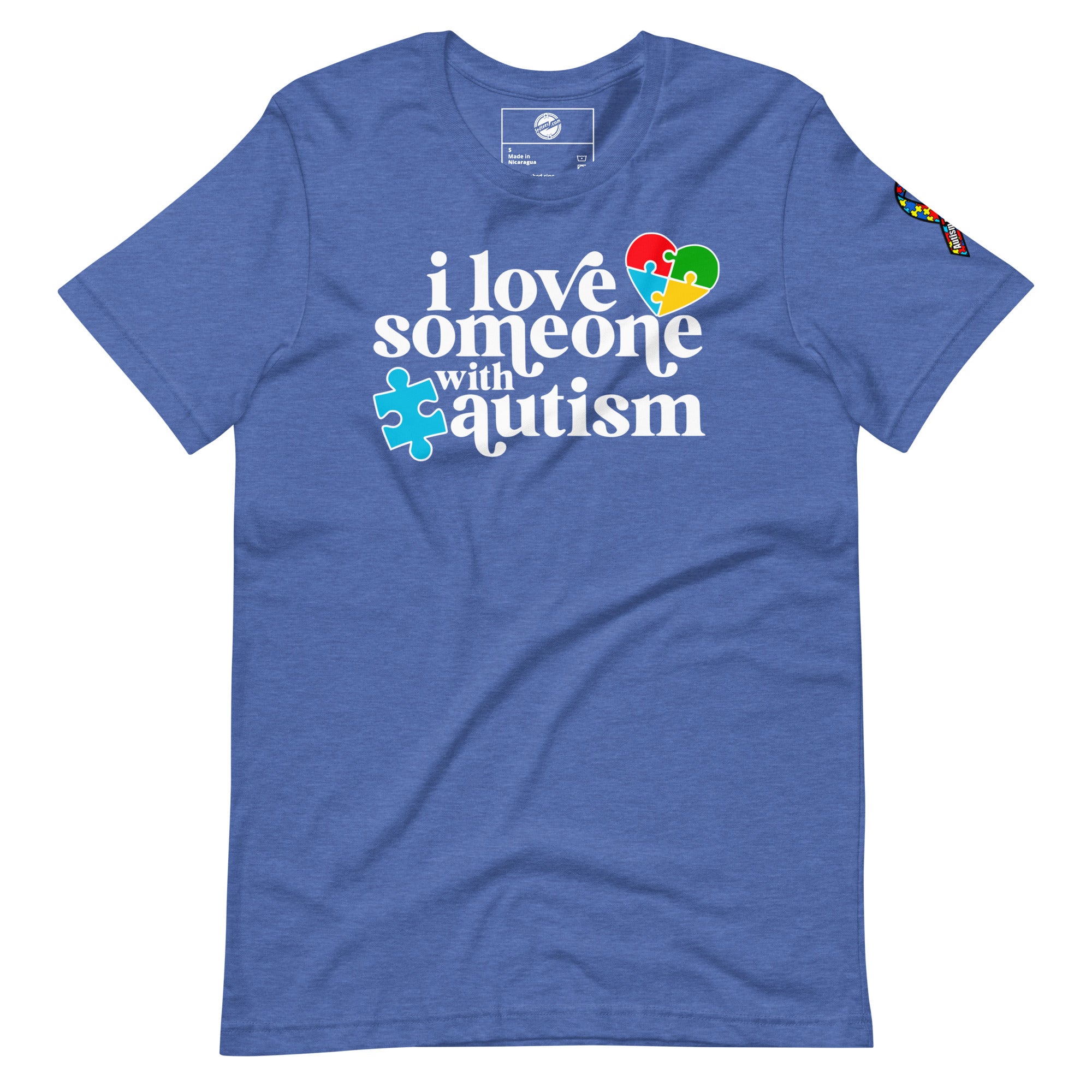 I Love Someone with Autism Unisex t-shirt