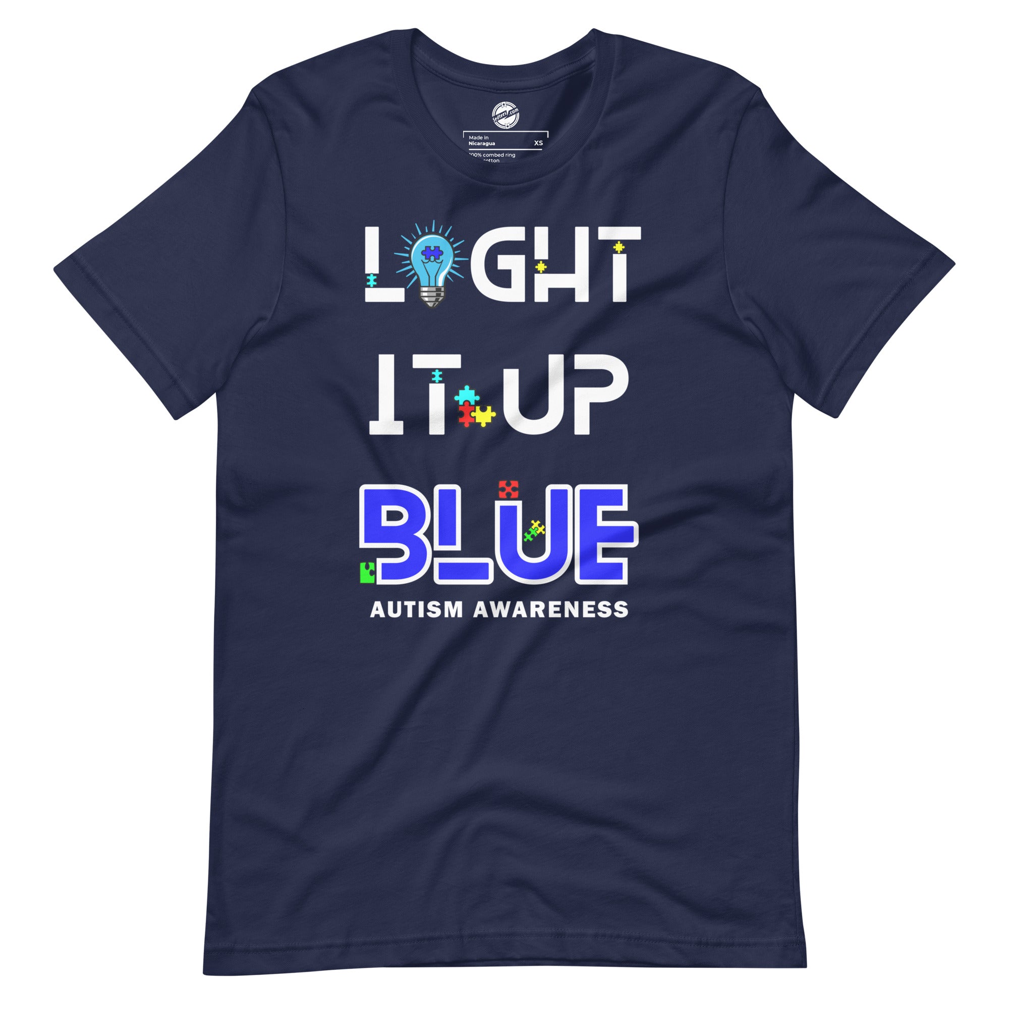 Light It Up Blue Unisex t-shirt