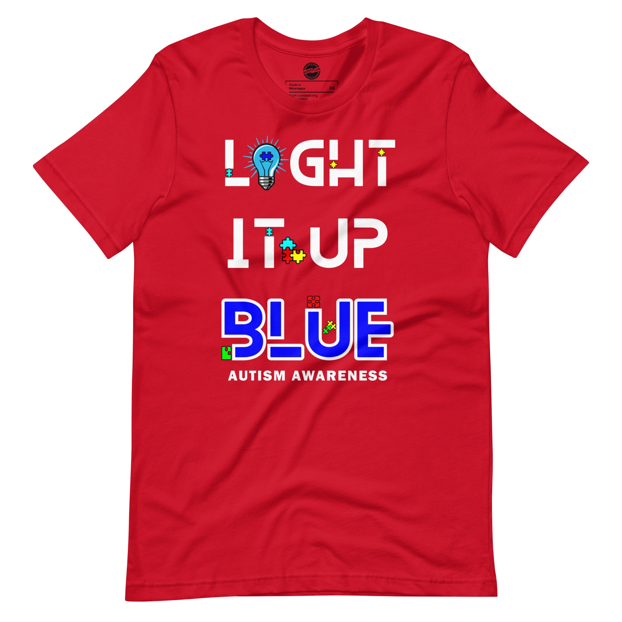 Light It Up Blue Unisex t-shirt