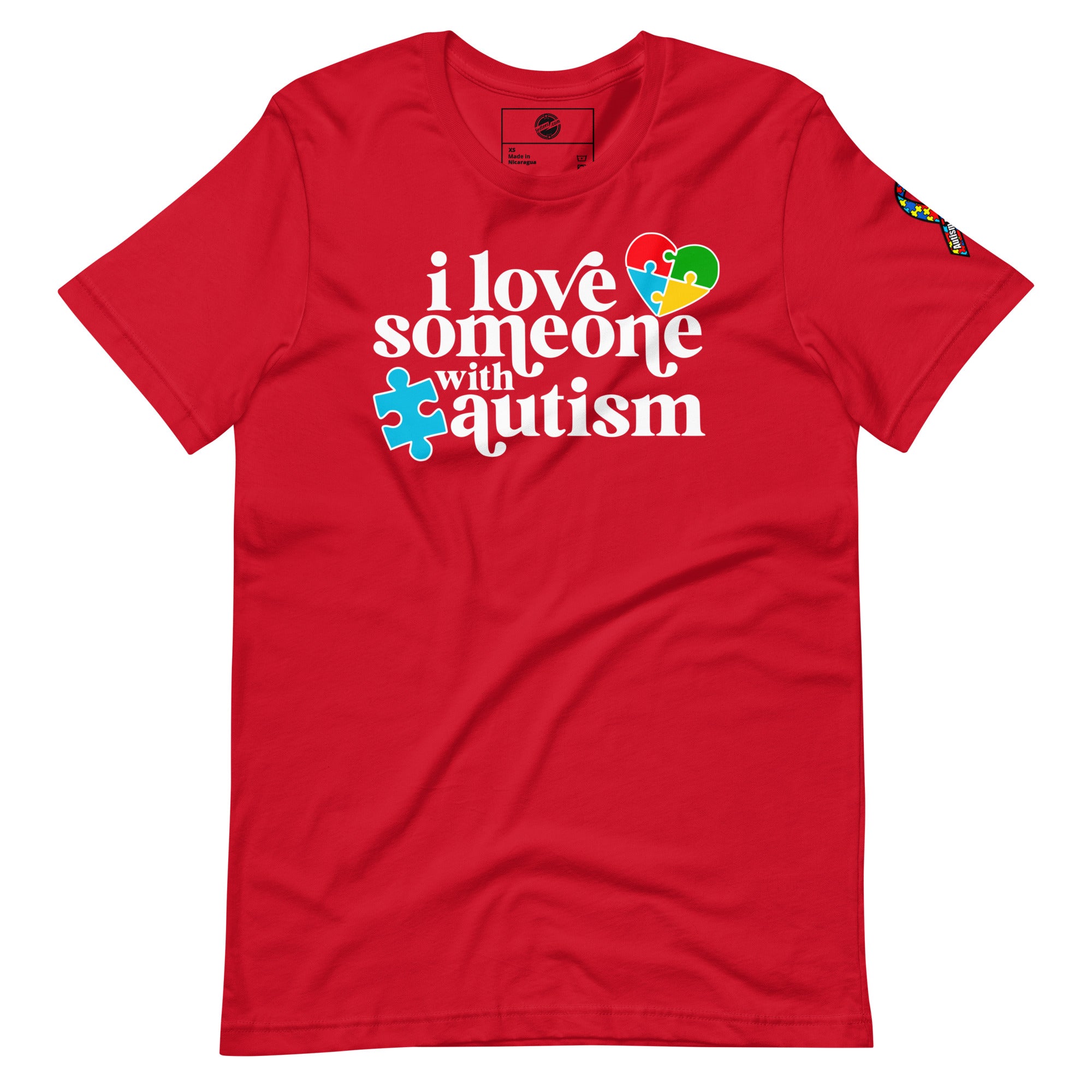 I Love Someone with Autism Unisex t-shirt