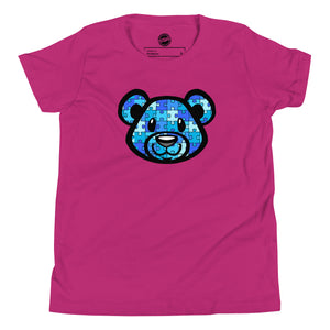 Blue Bear Autism Youth Short Sleeve T-Shirt