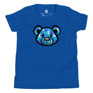 Blue Bear Autism Youth Short Sleeve T-Shirt