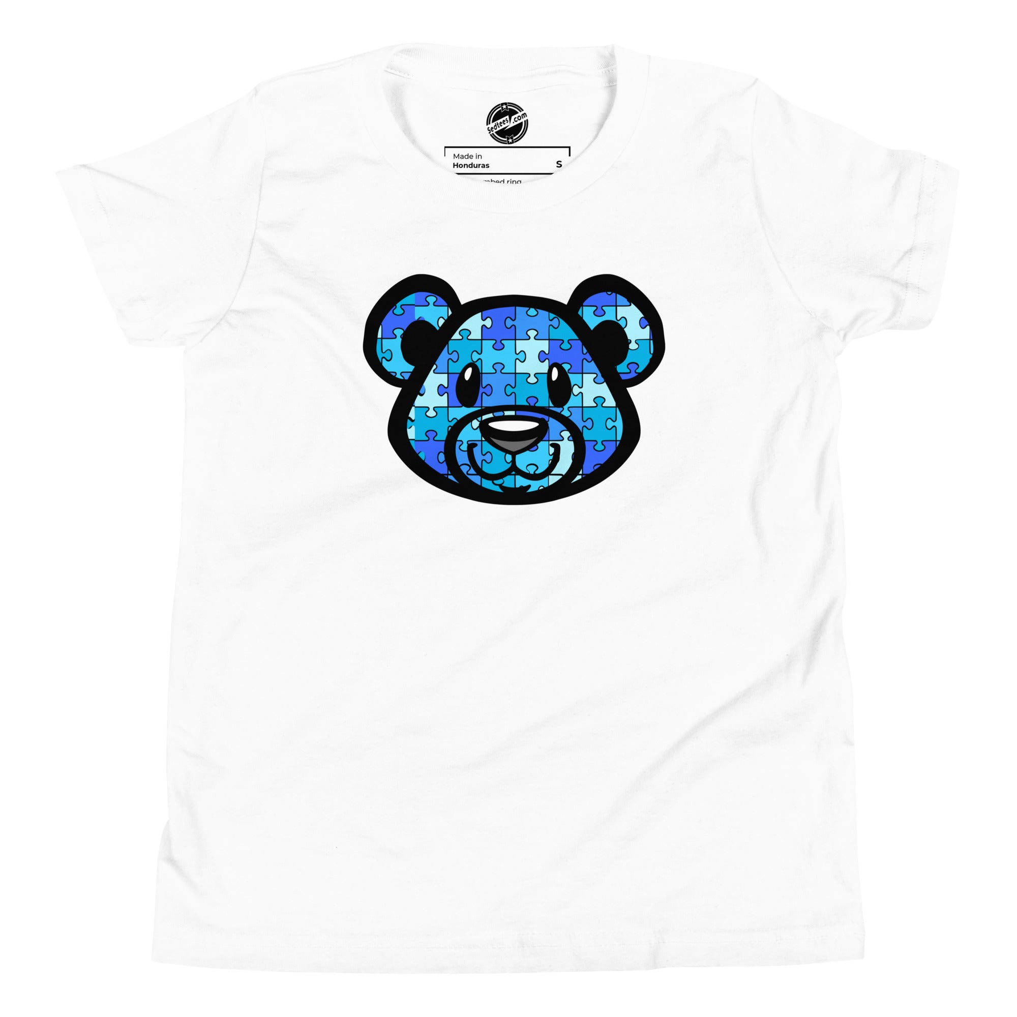 Blue Bear Autism Youth Short Sleeve T-Shirt