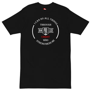 Philippians 4:13 Men’s premium heavyweight tee