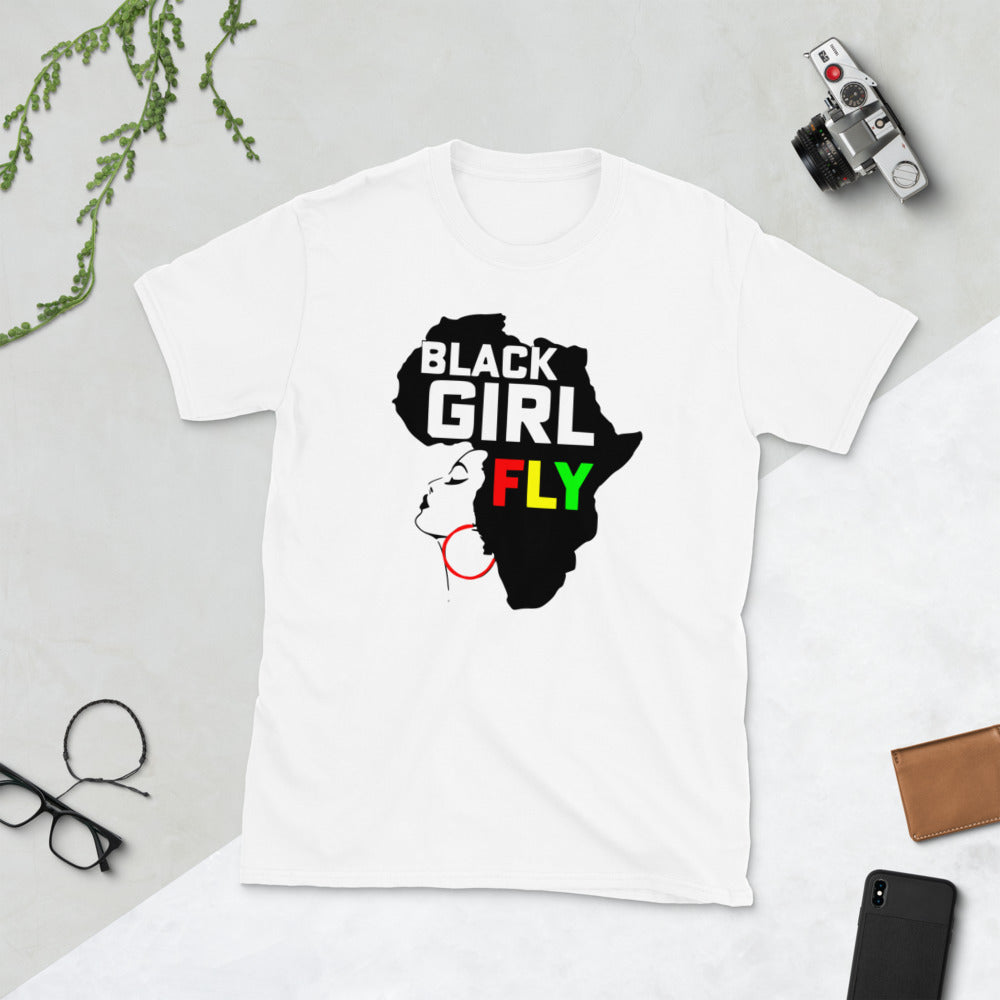 Women's Black Girl Fly T-Shirt